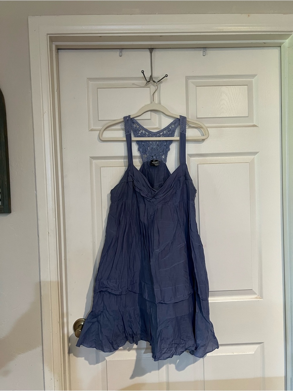 Others Follow Blue Lace Back Sun Dress